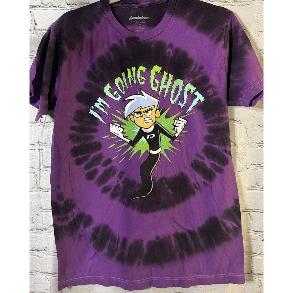 Danny Phantom "I'm Goin' Ghost" Graphic T-Shirt Purple Nickelodeon Mens M